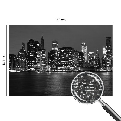 66D-Fototapete fürs Schlafzimmer Nachtmetropole