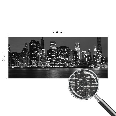 66D-Fototapete fürs Schlafzimmer Nachtmetropole