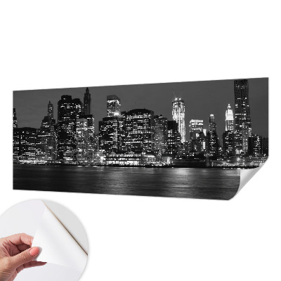 66D-Fototapete fürs Schlafzimmer Nachtmetropole