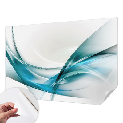 Fototapete nach Maß mit blauen Wellen im maritimen Design