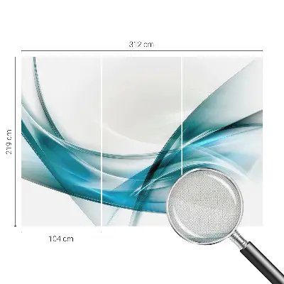 Fototapete nach Maß mit blauen Wellen im maritimen Design