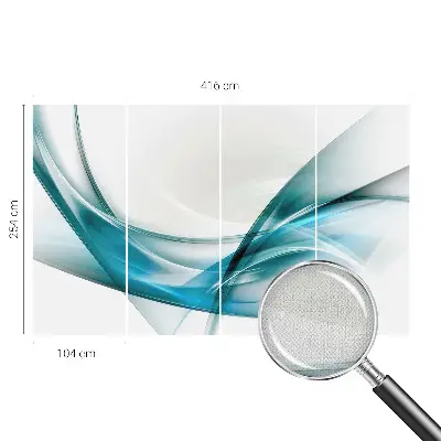 Fototapete nach Maß mit blauen Wellen im maritimen Design