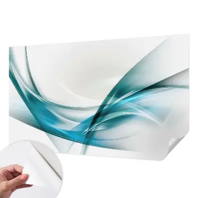 Fototapete nach Maß mit blauen Wellen im maritimen Design