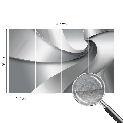 Motivtapete nach Maß mit geometrischen Spiralen