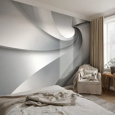Motivtapete nach Maß mit geometrischen Spiralen
