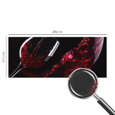 66D-Fototapete fürs Wohnzimmer in Rotweintönen