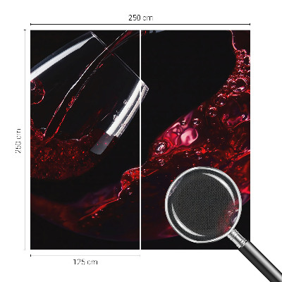 66D-Fototapete fürs Wohnzimmer in Rotweintönen