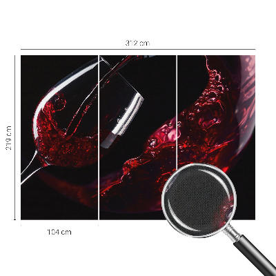 66D-Fototapete fürs Wohnzimmer Rotwein
