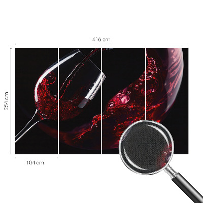 66D-Fototapete fürs Wohnzimmer Rotwein