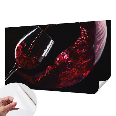 66D-Fototapete fürs Wohnzimmer Rotwein