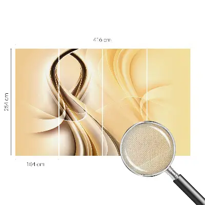 Selbstklebende Fototapete mit Wellenlinien-Motiv