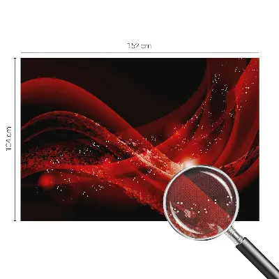 Selbstklebende Fototapete fürs Wohnzimmer mit rotem Wirbelmotiv