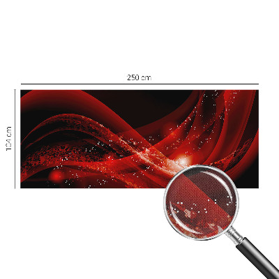 Selbstklebende Fototapete fürs Wohnzimmer Roter Wirbel