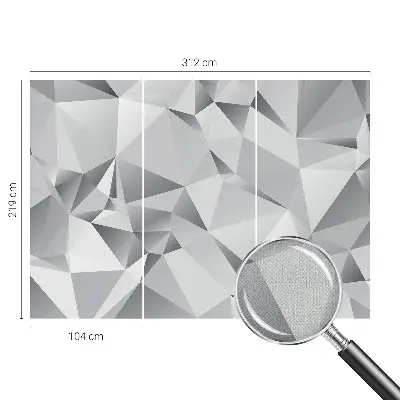 Selbstklebende Fototapete fürs Kinderzimmer mit abstraktem geometrischem Muster