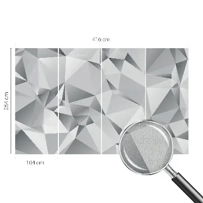 Selbstklebende Fototapete fürs Kinderzimmer mit abstraktem geometrischem Muster