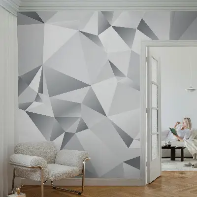 Selbstklebende Fototapete fürs Kinderzimmer mit abstraktem geometrischem Muster