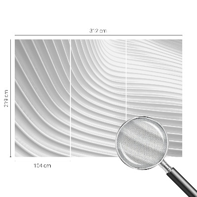 Selbstklebende Fototapete fürs Schlafzimmer Elegante Wellen