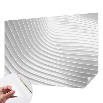 Selbstklebende Fototapete fürs Schlafzimmer mit einem eleganten Wellenmotiv