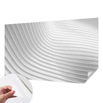 Selbstklebende Fototapete fürs Schlafzimmer mit einem eleganten Wellenmotiv