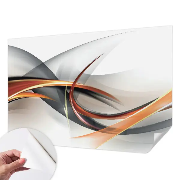 Fototapete in 3D-Optik mit abstraktem dynamischem Motiv