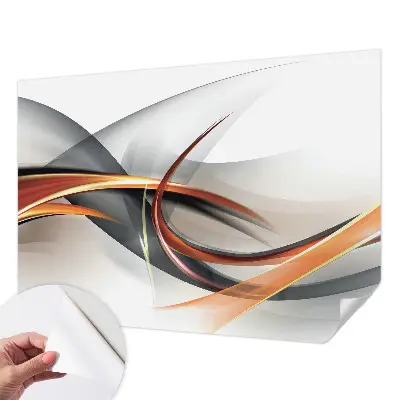 Fototapete in 3D-Optik mit abstraktem dynamischem Motiv