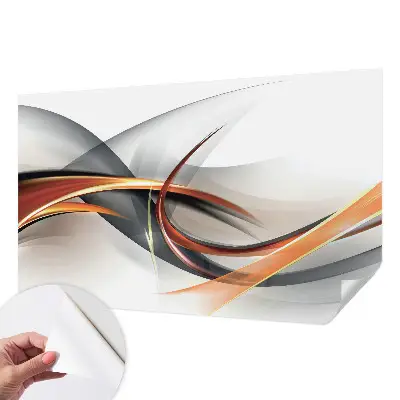 Fototapete in 3D-Optik mit abstraktem dynamischem Motiv