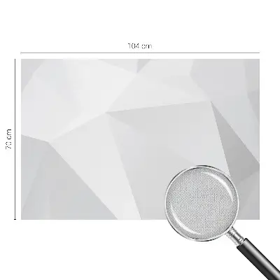 7D-Fototapete mit grauem Dreiecke‑Motiv