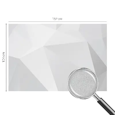 7D-Fototapete mit grauem Dreiecke‑Motiv
