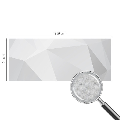 7D-Fototapete Graue Dreiecke