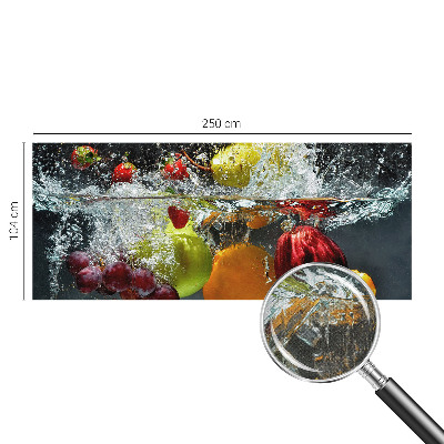 Selbstklebende Fototapete mit einem Motiv von Früchten im Wasser