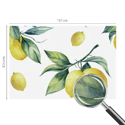 Selbstklebende Fototapete für die Wand mit Zitronenmotiv
