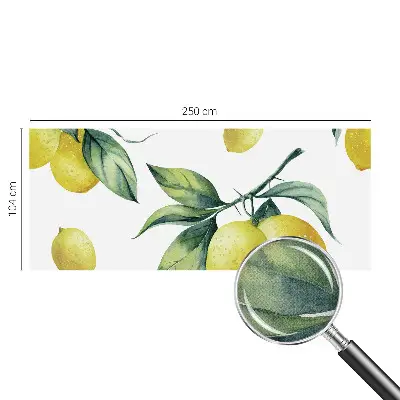 Selbstklebende Fototapete für die Wand mit Zitronenmotiv