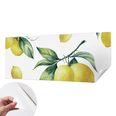 Selbstklebende Fototapete für die Wand mit Zitronenmotiv