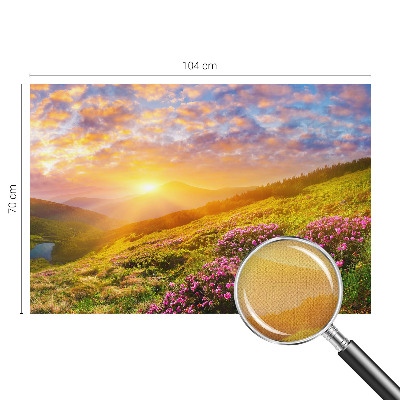 Selbstklebende Fototapete fürs Wohnzimmer Bergwesten