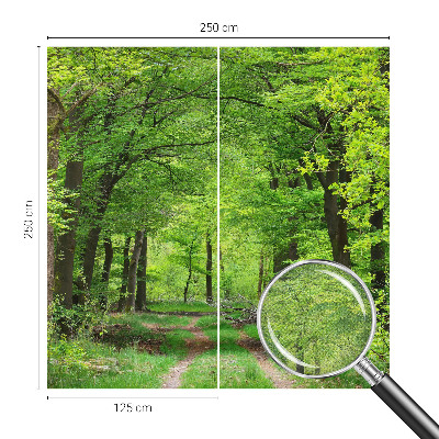 Selbstklebende Fototapete fürs Schlafzimmer Waldweg
