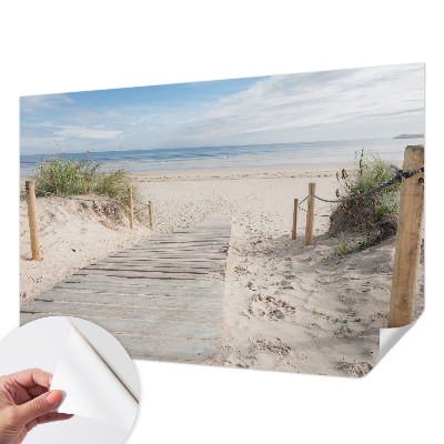 8D-Fototapete fürs Schlafzimmer Holzsteg