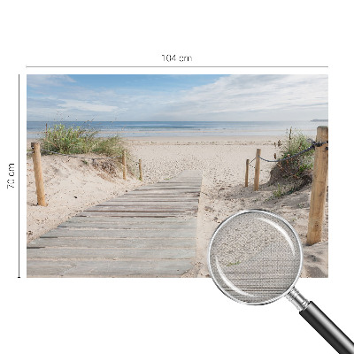 8D-Fototapete fürs Schlafzimmer Holzsteg