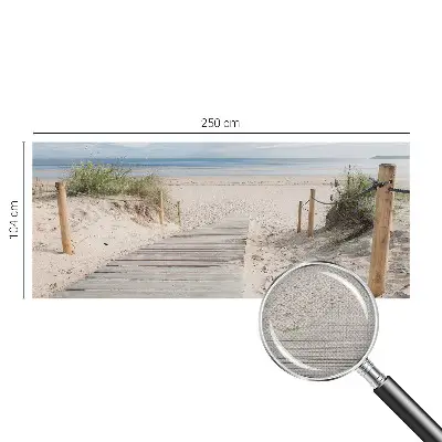 8D-Fototapete fürs Schlafzimmer mit Holzsteg-Motiv