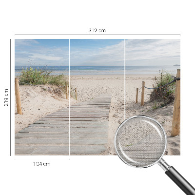 8D-Fototapete fürs Schlafzimmer Holzsteg