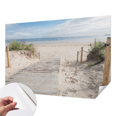 8D-Fototapete fürs Schlafzimmer Holzsteg