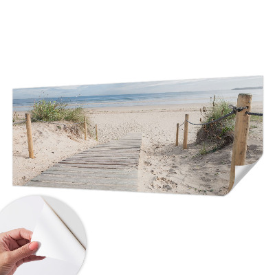 8D-Fototapete fürs Schlafzimmer Holzsteg