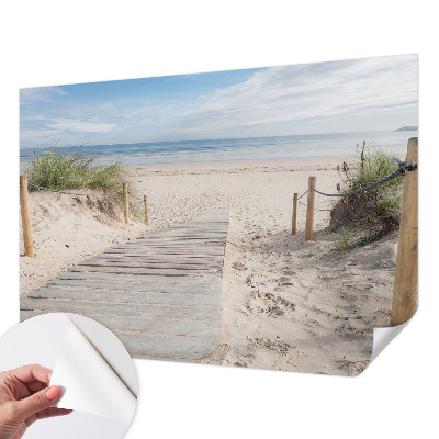 8D-Fototapete fürs Schlafzimmer Holzsteg