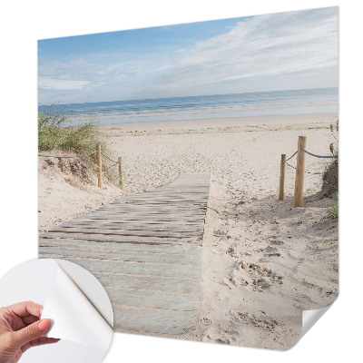 8D-Fototapete fürs Schlafzimmer Holzsteg