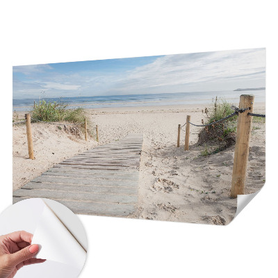 8D-Fototapete fürs Schlafzimmer Holzsteg