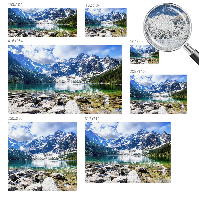 Moderne Fototapete nach Maß Berglandschaft