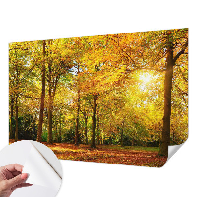 Motivtapete nach Maß mit goldenem Blattmuster