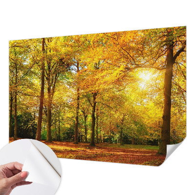 Motivtapete nach Maß Goldene Blätter