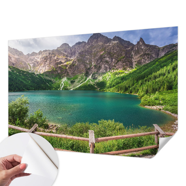 Moderne Fototapete nach Maß mit einer Berglandschaft