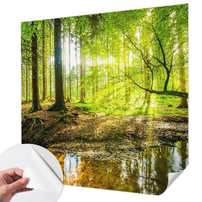 Hochwertige Bildtapete mit grünem Landschaftsmotiv