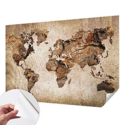 Selbstklebende Fototapete mit Holzmaserung